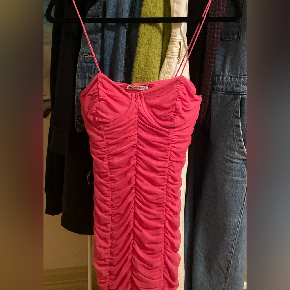 bratz vibes pink flattering going out dress, super sexy